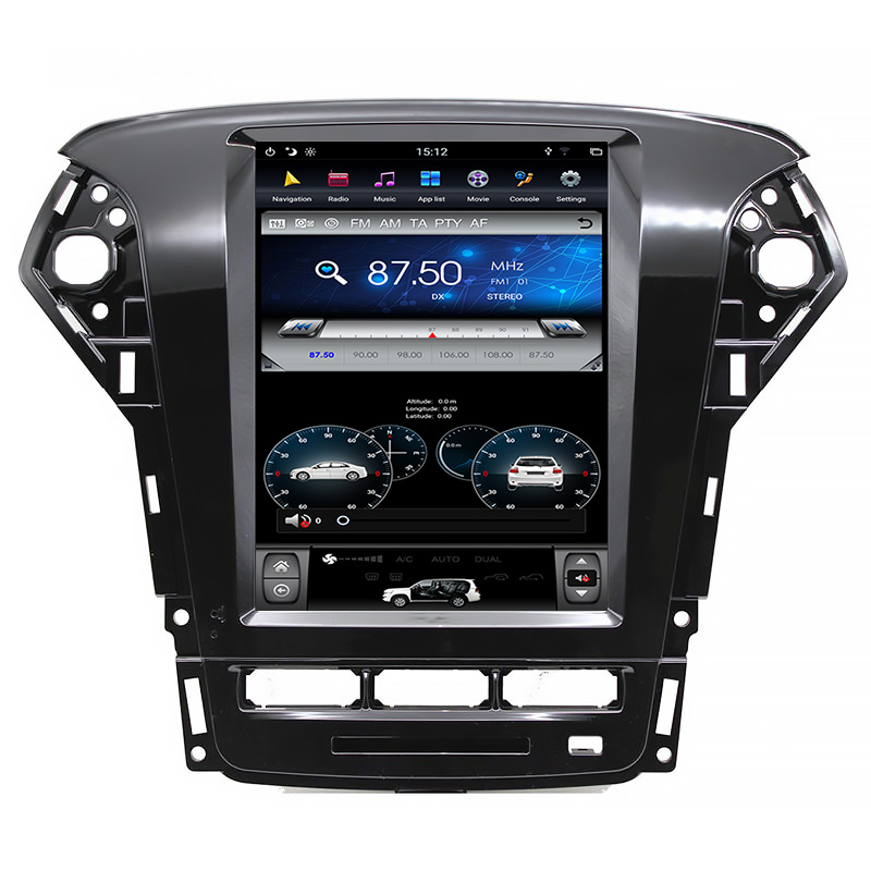 10.4  inch  car audio android ford mondeo 2011-2013 tesla style car dvd player 