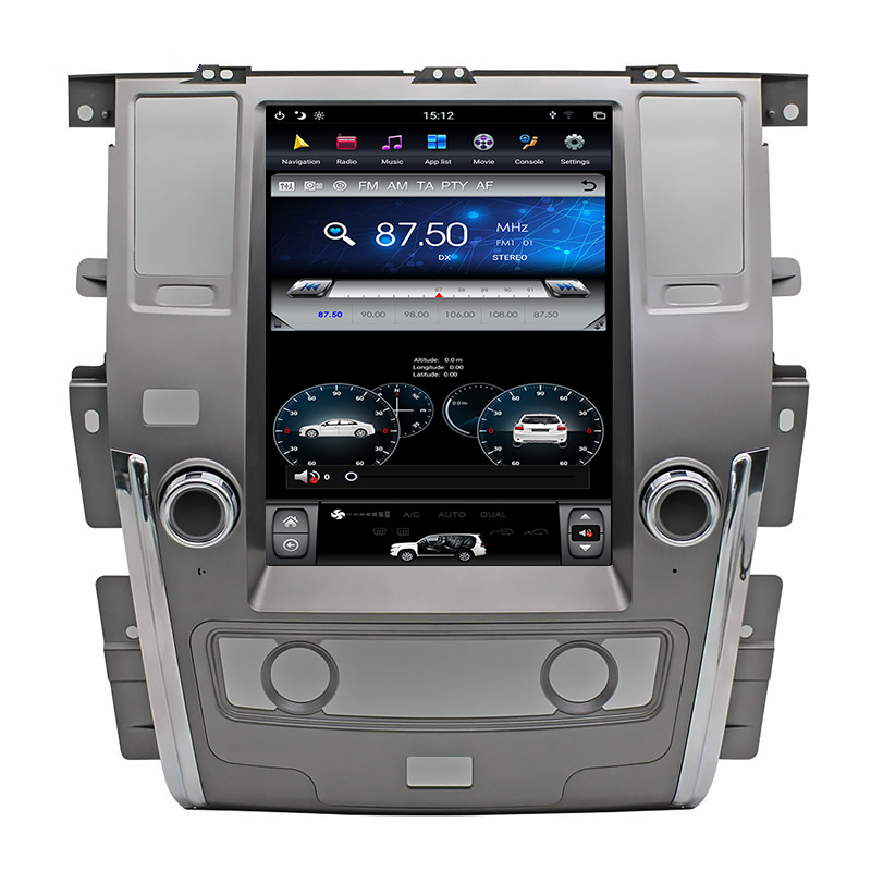 12.1 inch Nissan Patrol XE tesla style android car dvd player 
