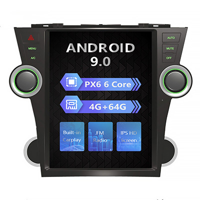 Wholesale Car Multimedia System GPS Navigation DVD Player For Toyota Highlander