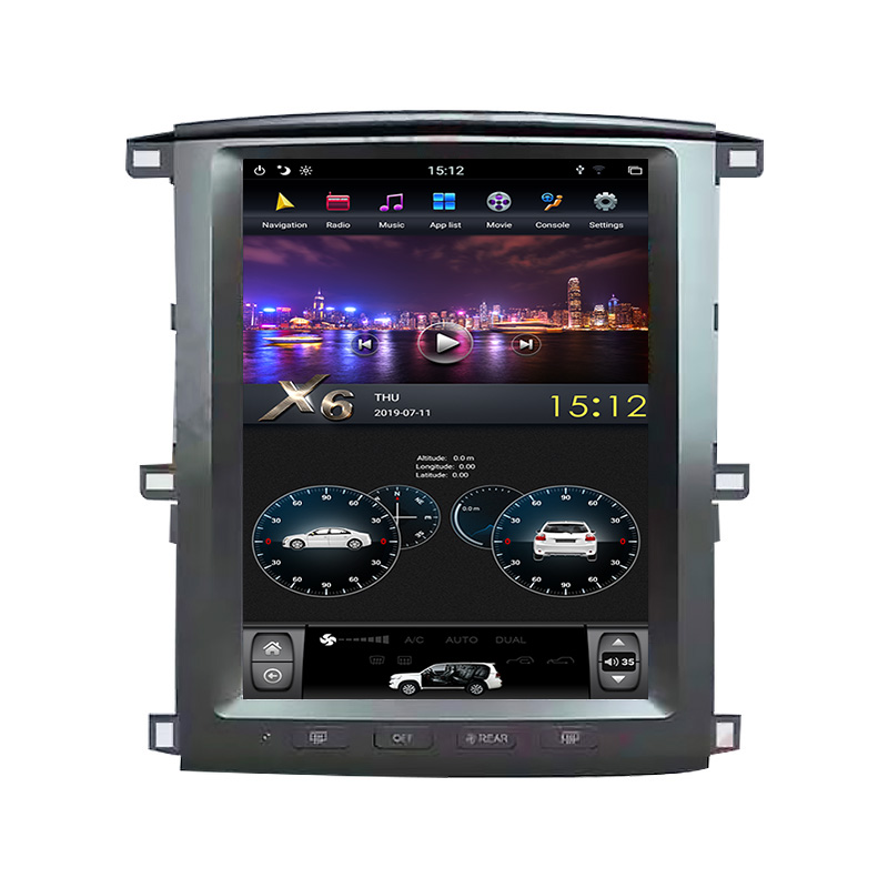 Factory Car Navigation GPS Video Multimedia System For Toyota Land Cruiser LC