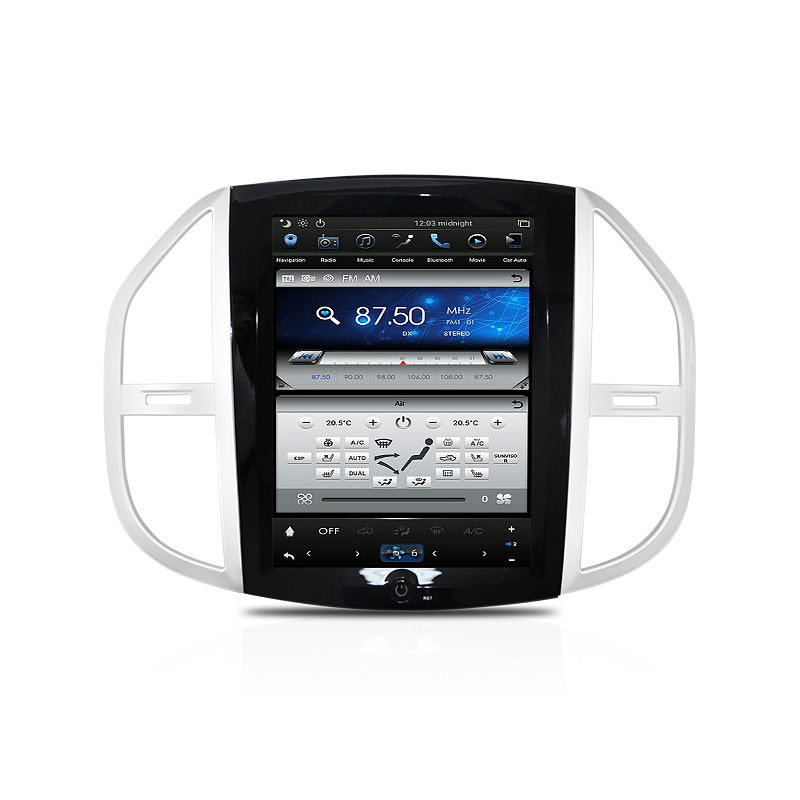 Wholesale Tesla Vertical Screen Car DVD Player GPS Navigaiton For Benz Vito