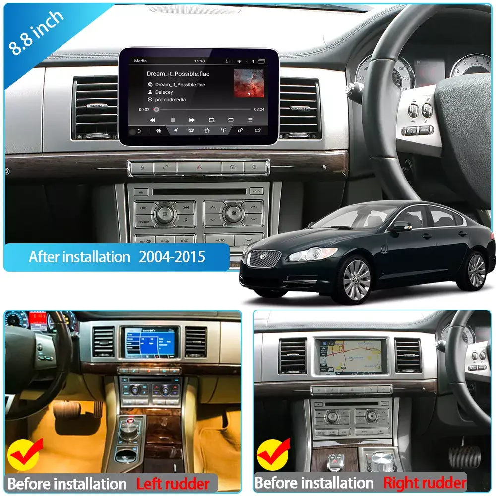 Android 10 Car DVD Player For Jaguar F-TYPE 2012-2018 With GPS Navigation