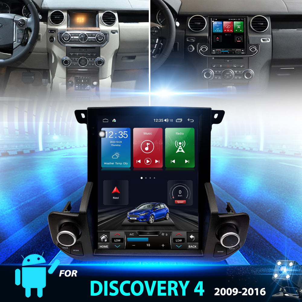 Vertical screen android car radio gps navigation for Land Rover Discovery 4