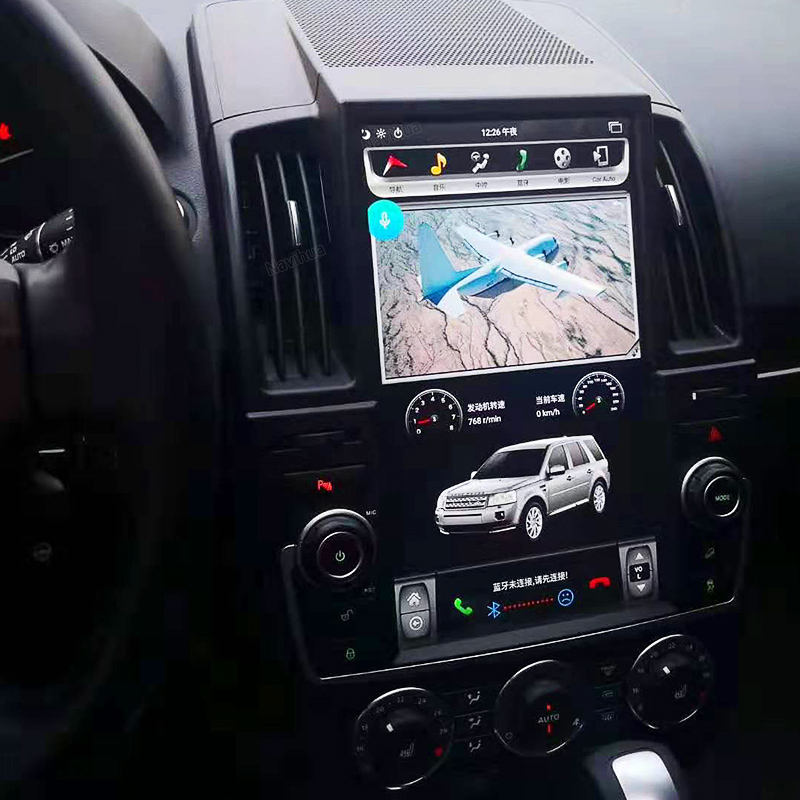 Tesla Screen Car DVD Player GPS Navigation For Land Rover Freelander 2 2007 