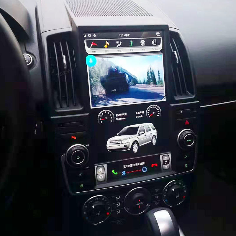 Tesla Screen Car DVD Player GPS Navigation For Land Rover Freelander 2 2007 