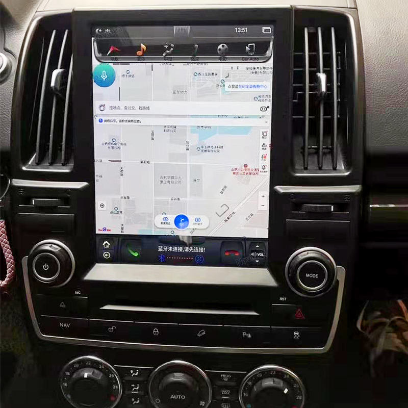 Android Tesla Screen Car GPS Navigation For Land Rover For Freelander 2 2007  