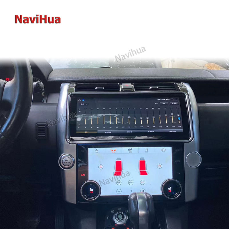 Car Radio Auto Multimedia Stereo With Top and Bottom Scree for Land Rover 4 