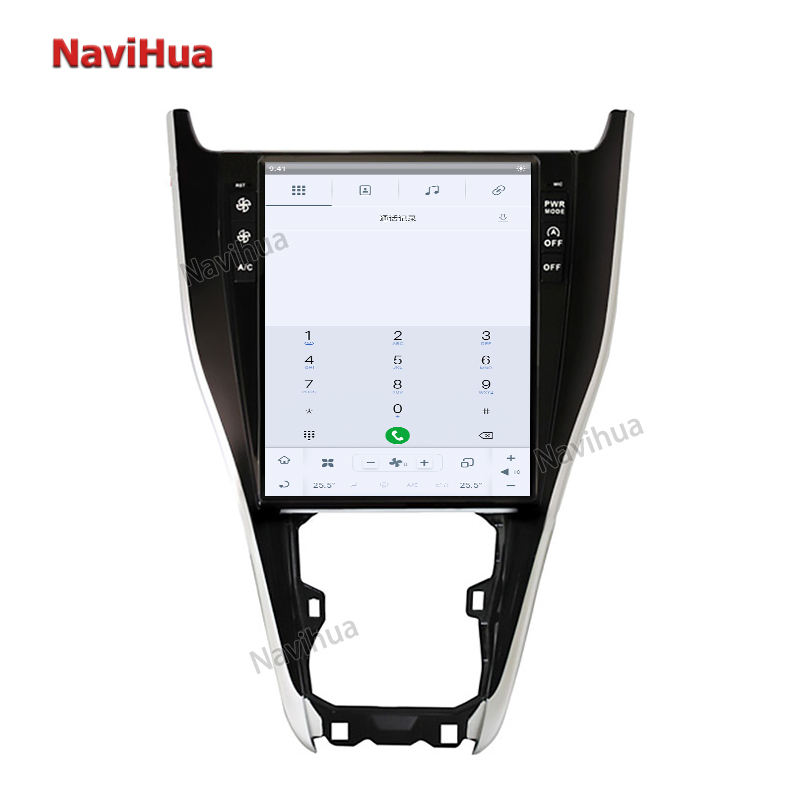 Tesla Style Vertical Large Screen GPS Navigation Car DVD Player For Toyota Harri