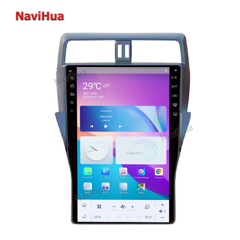 Vertical Screen Android Car Video Dvd Player For Toyota For Prado 2018 Stereo 