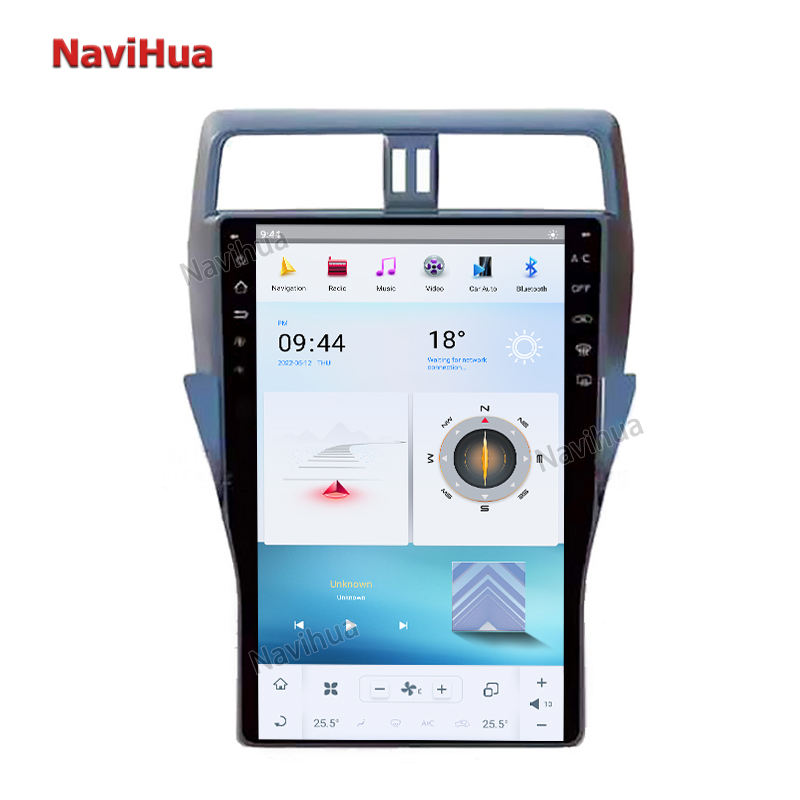 Vertical Screen Android Car Video Dvd Player For Toyota For Prado 2018 Stereo 