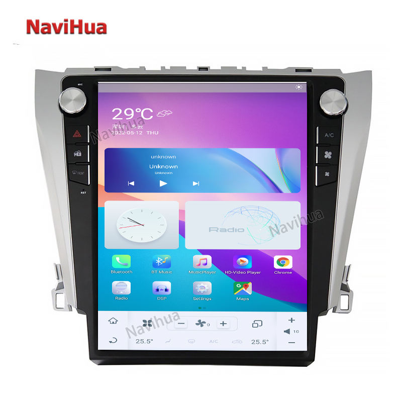 Tesla Screen Android GPS Navigation Car DVD Player Stereo Radio for Toyota Camry