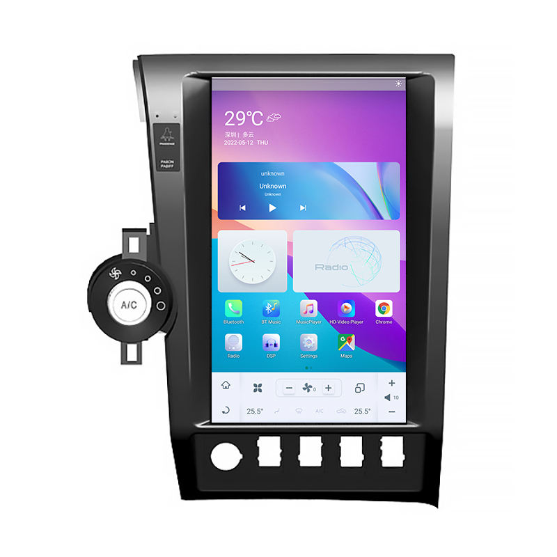 Vertical Screen for Tesla Style Car Dvd Player Gps Navigation For Toyota Tundra 