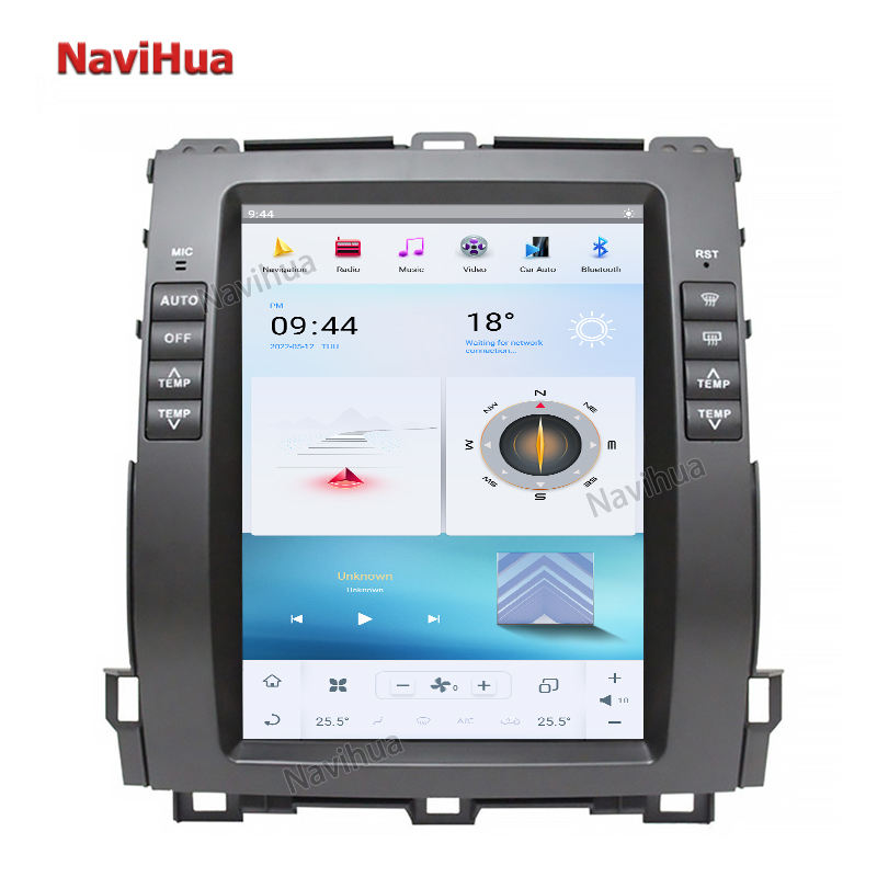 Car Radio Player Vertical Screen GPS Navigation Multimedia for Toyota PRADO120 