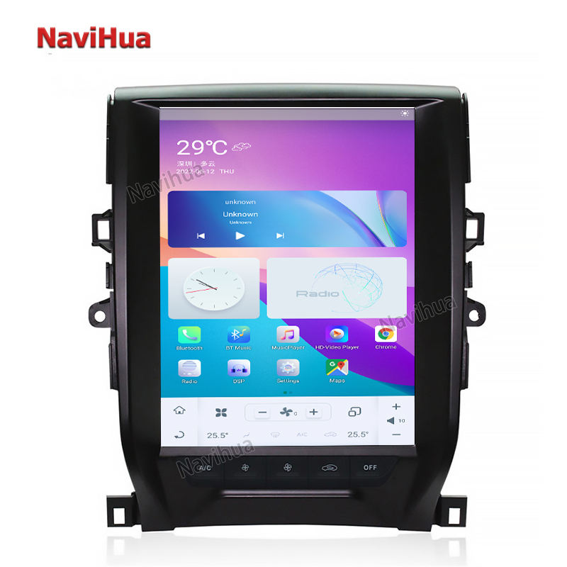Tesla Style Vertical Touch Screen Car Multimedia Dvd Player for Toyota Mark x 