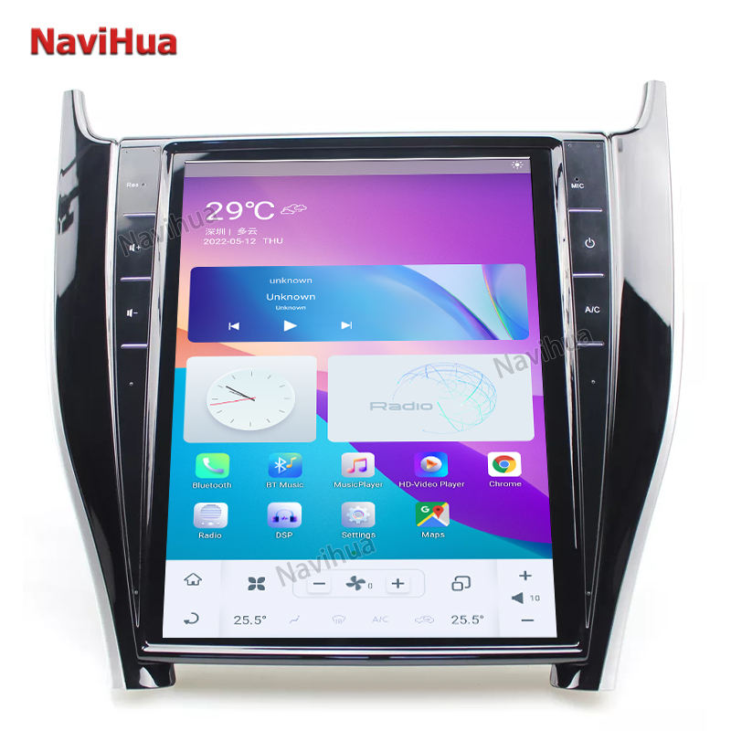 Tesla Style Vertical Screen Android Car Dvd Multimedia Player For Toyota harrier