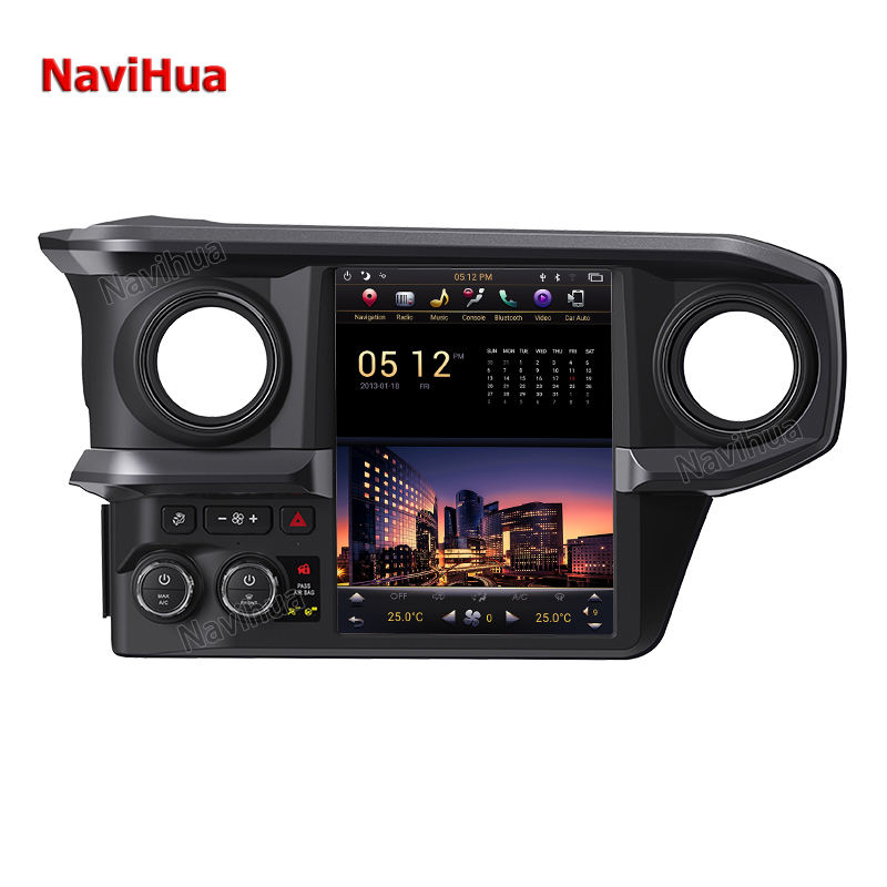 Tesla Style Vertical Screen Android Car Radio For Toyota Tacoma 16 17+GPS Stereo