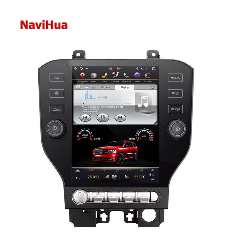 Android PX6 Car Stereo Radio For Ford For Mustang Multimedia For Tesla Screen 