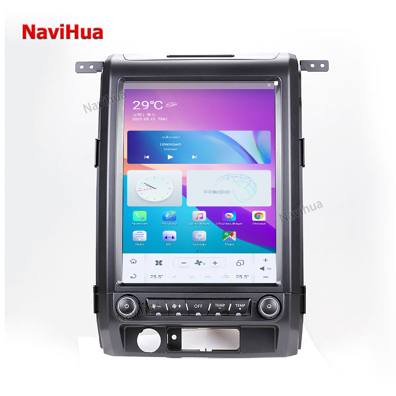 Android 9.1 Vertical Screen Tesla Style Car Multimedia Dvd Player For FORD F150 