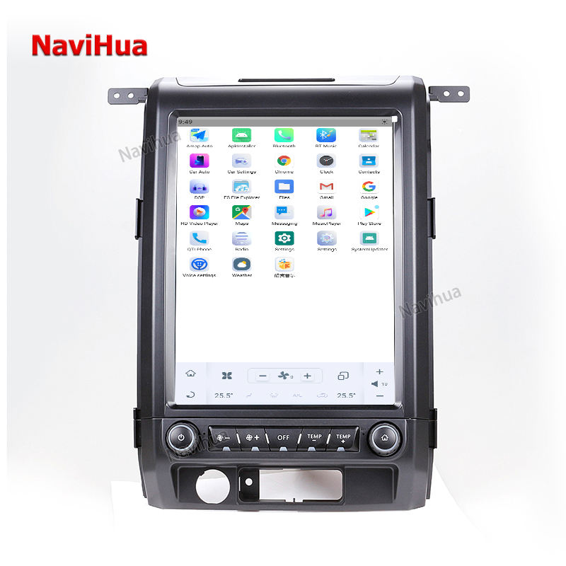 Vertical Screen Car DVD Player GPS Navigation Head Unit For Ford F150  Raptor