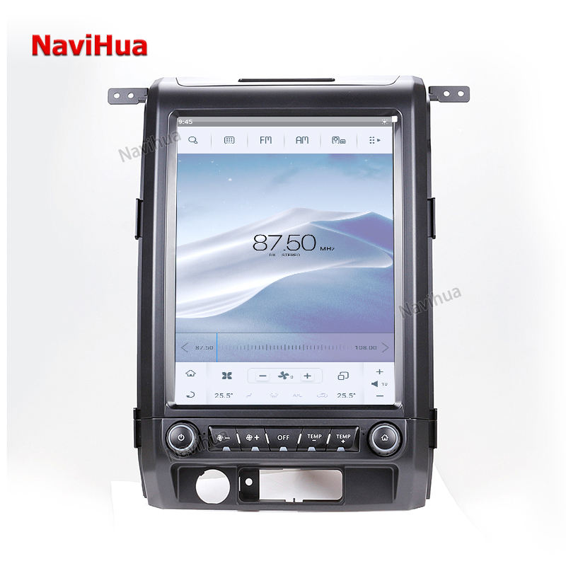Android 9.1 Vertical Screen Tesla Style Car Multimedia Dvd Player For FORD F150 