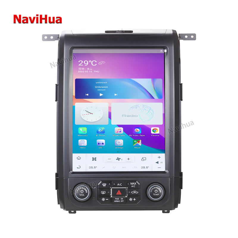 Vertical Screen Android Car DVD Player GPS Navigation For Ford F150 Raptor 