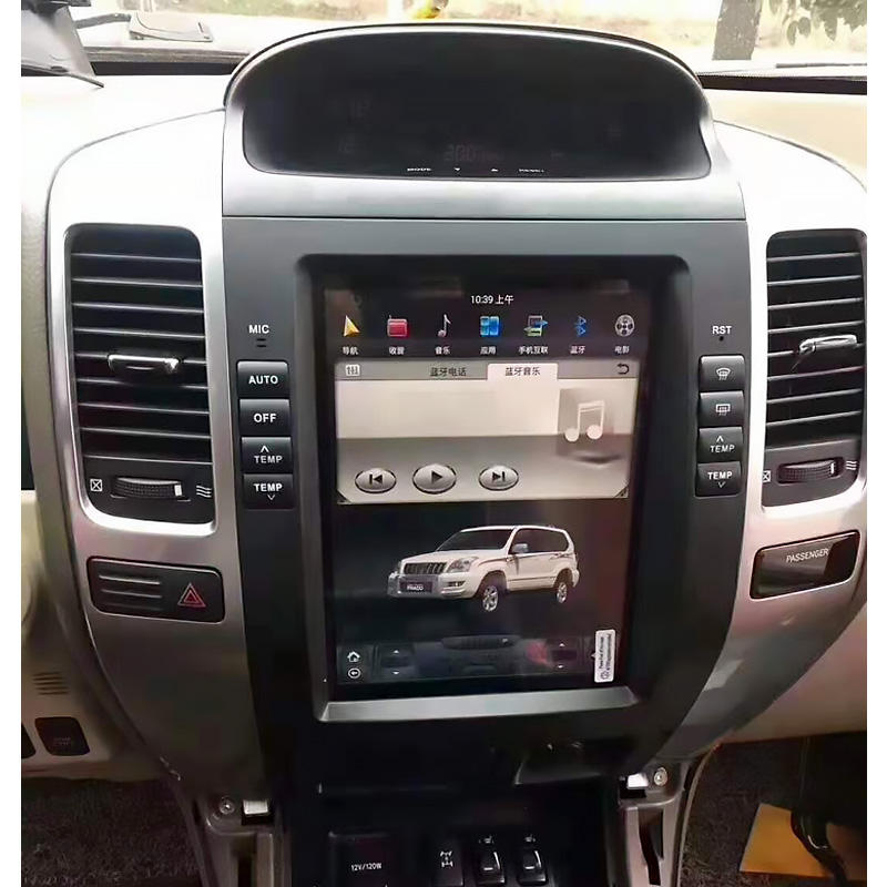 Tesla Style Vertical Touch Screen Car Dvd Radio Player For Lexus Gx470 for Prado