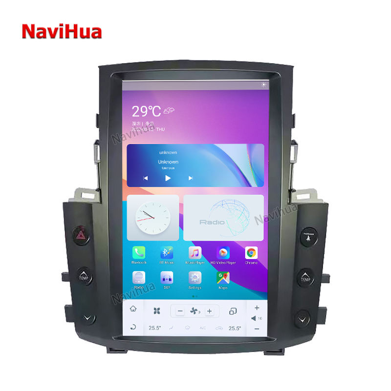 Vertical Screen Android Car Radio DVD Player GPS Navigation for Lexus LX570 