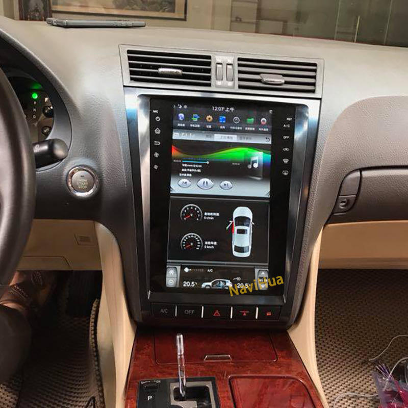 Vertical Touch Screen Android Tesla style Car DVD Player For Lexus GS gs300 gs43