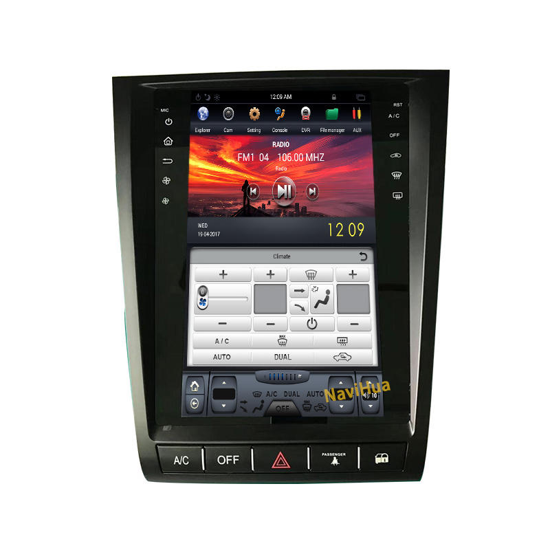 Vertical Touch Screen Android Tesla style Car DVD Player For Lexus GS gs300 gs43