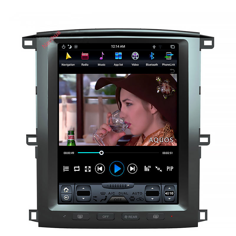 Vertical Car Radio DVD Player for Toyota for Land Cruiser 100 for Lexus LX470 