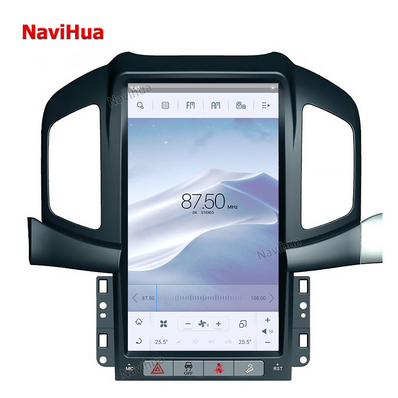 Vertical GPS Navigation Large Screen Android Car DVD Player for ChevroletCaptiva