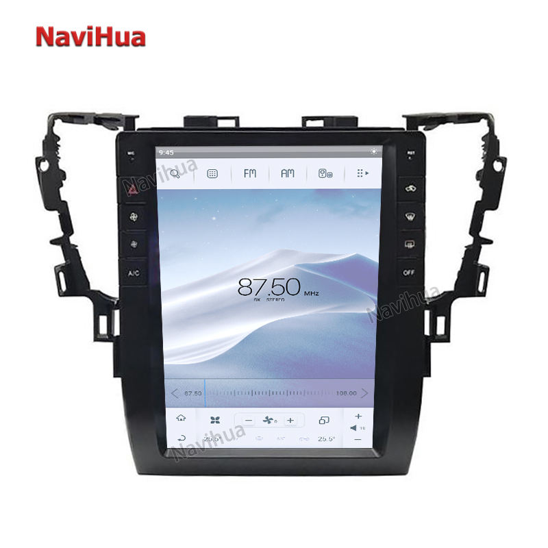 Vertical Touch Screen Tesla Style Android GPS Navigation For Toyota Alphard 30  