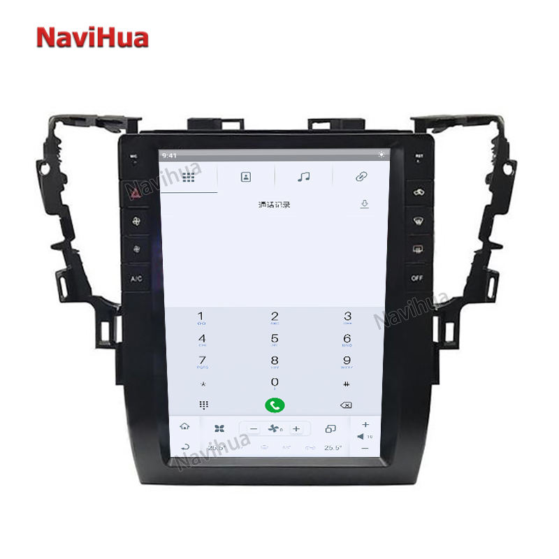 Tesla Style Vertical Large Screen GPS Navigation CarDVD Player For ToyotaAlphard