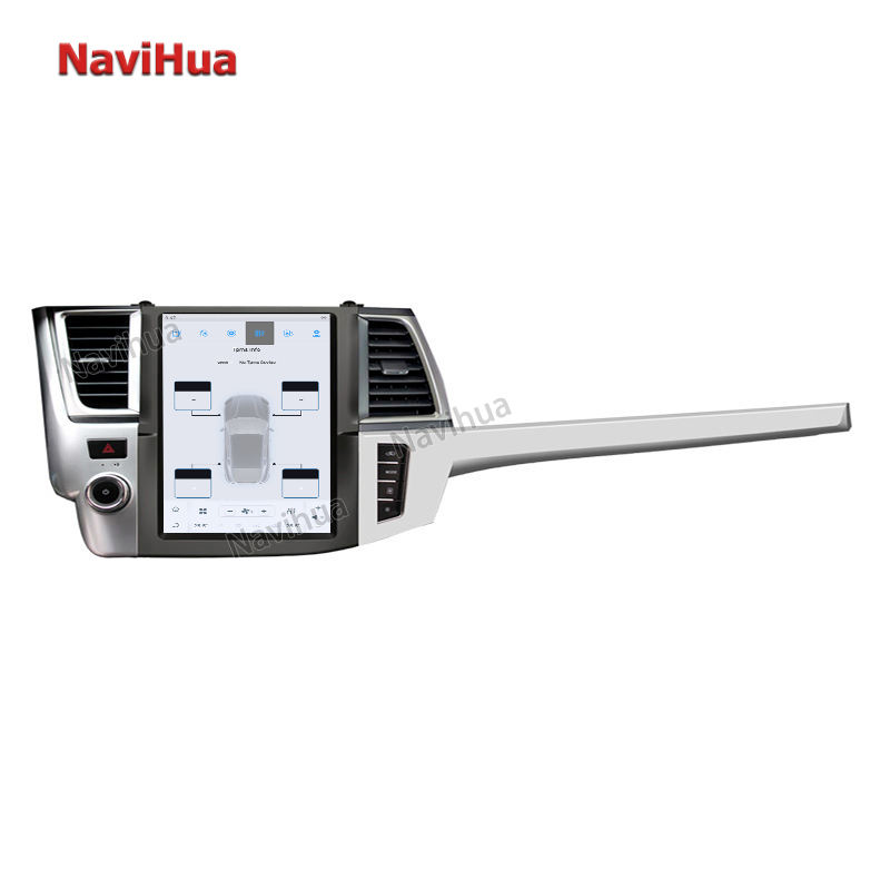 Tesla Style Vertical Screen GPS Navigation Car DVD Player For Toyota Highlander 