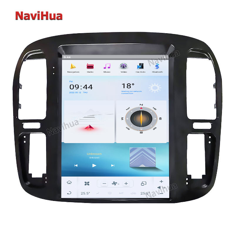 Tesla Style Vertical Large Screen GPS Navigation For Toyota Land Cruiser 99-02