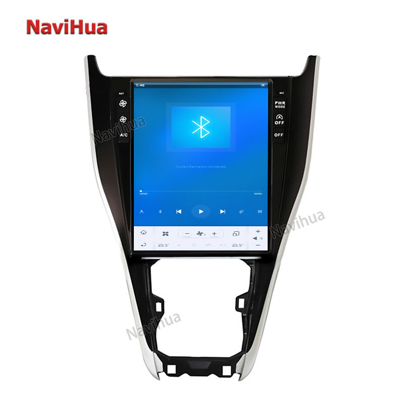 Android GPS Navigation Tesla Style Vertical Touch Screen For Toyota Harrier13-20