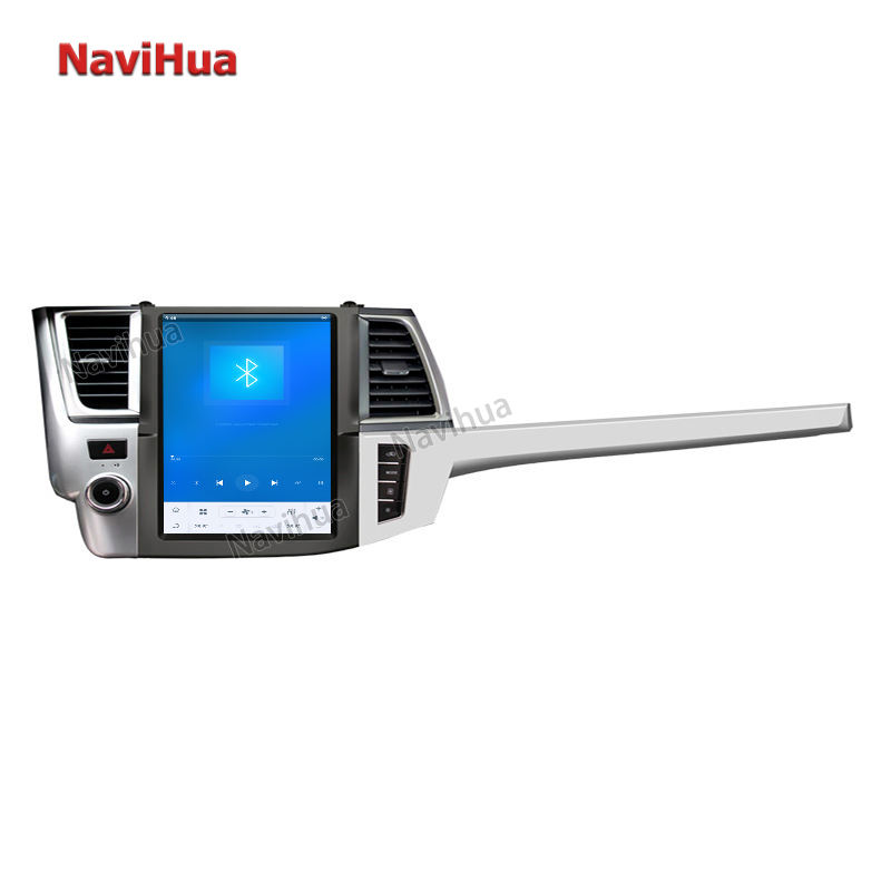 Large Touch Screen Tesla Style Vertical Car Dvd Player For Toyota Highlander15 