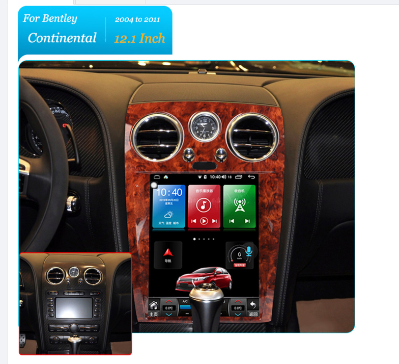 New Upgrade Touch Screen Android Car Radio For Bentley Continental Flying Spur 