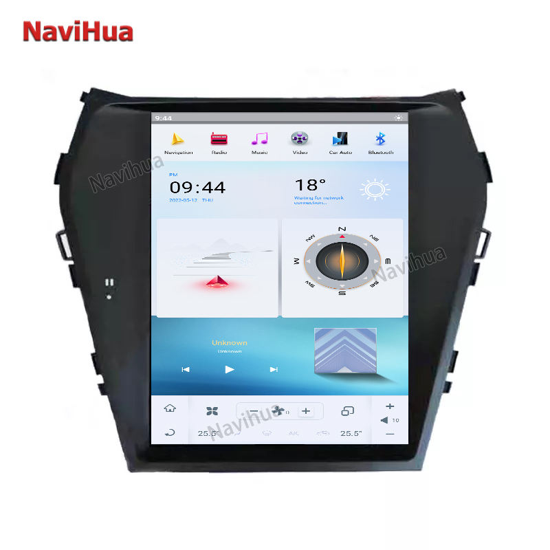 Vertical Screen 10.4'' Car multimedia radio navigation system For Hyundai 
