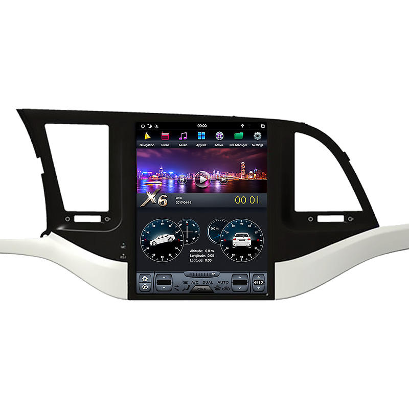 Car DVD player Navigation for Tesla style vertical screen head unit for Hyundai