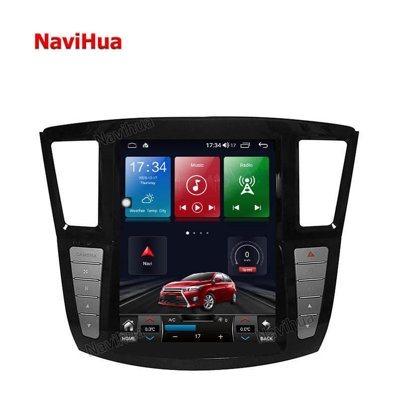Vertical Screen android car dvd player for Infiniti QX60 14-20 GPS navigation 
