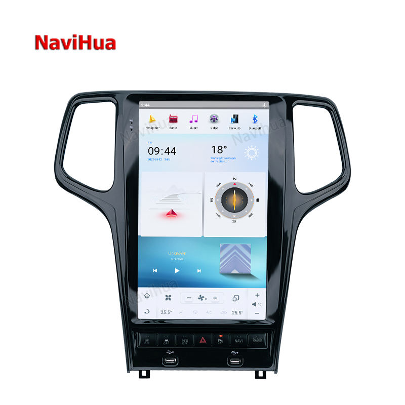 Vertical Screen navigation Car Dvd player tesla style For Jeep Grand Cherokee 