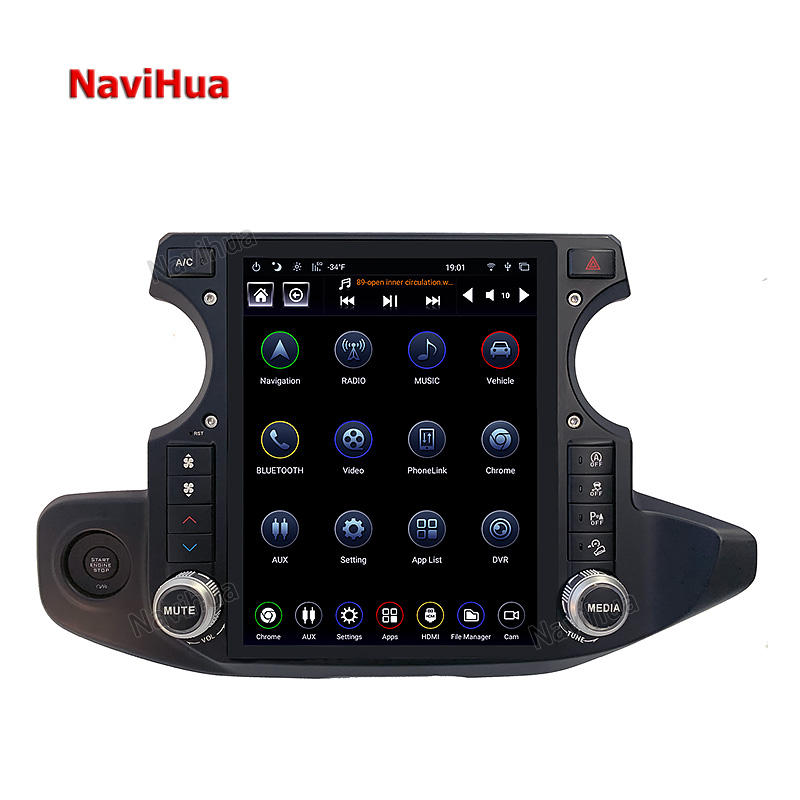 Tesla Vertical Screen Android Dvd Player ForJeep Wrangler Rubicon 18-21 