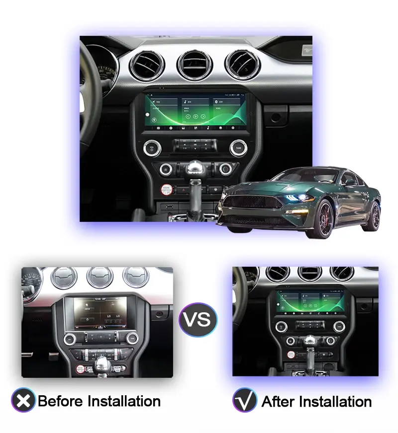 Touch Screen Android System Car GPS Navigation Car DVD Player for Ford Mustang