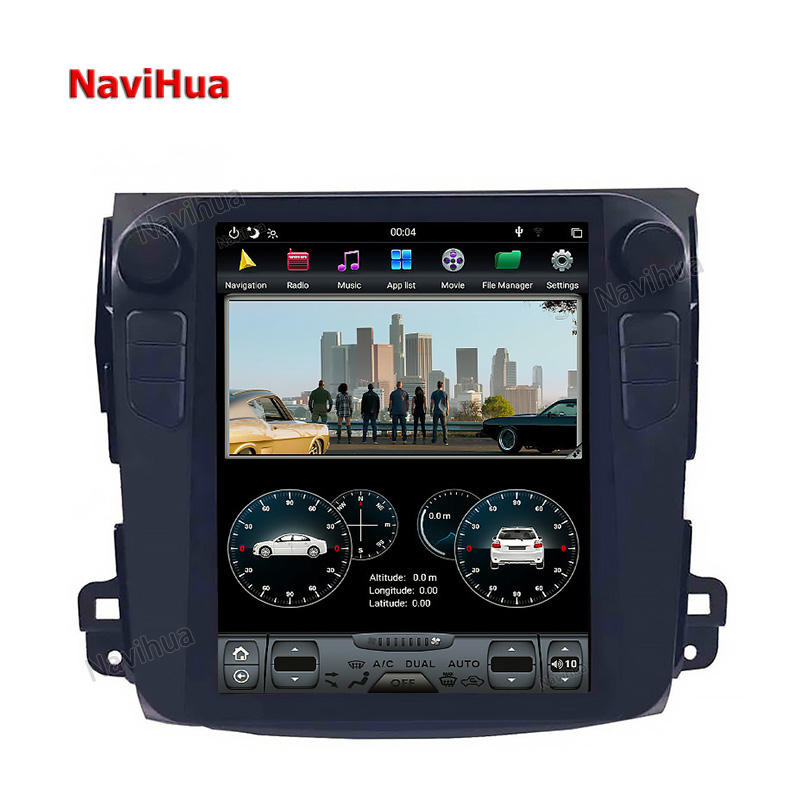 Vertical Screen Car DVD PlayerStereo GPS Navigation Heafor Mitsubishi Outlander 