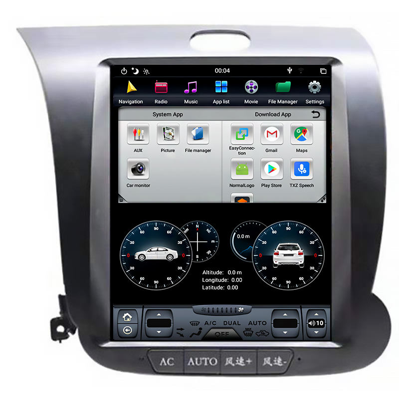 Vertical Screen Android Car Radio Multimedia System GPS Navigation for KIA K3 