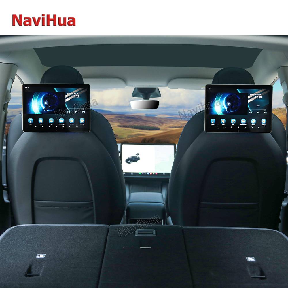 Car Tv Headrest Monitor Touch Screen 12 inch Headrest Car Dvd Player for Tesla