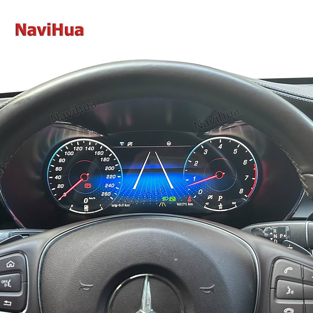 Digital Cluster LCD Instrument Speedometer With CarPlay GPS Multimedia for Benz