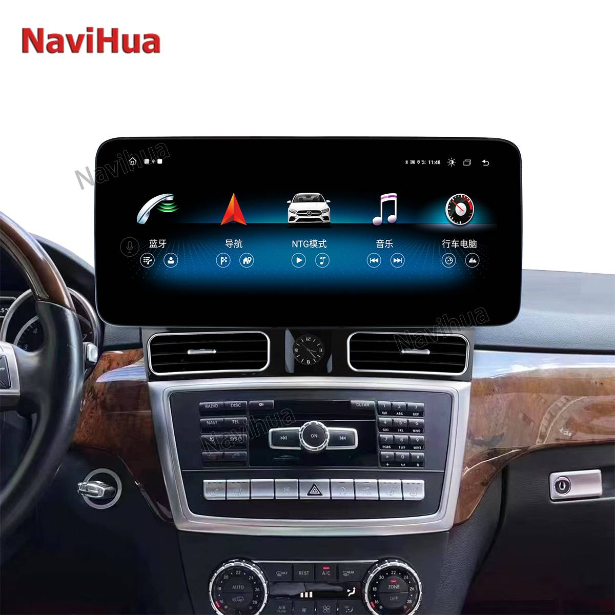 Car Radio For Mercedes Benz ML GL Class X166 Carplay Android Auto GPS WiFi 