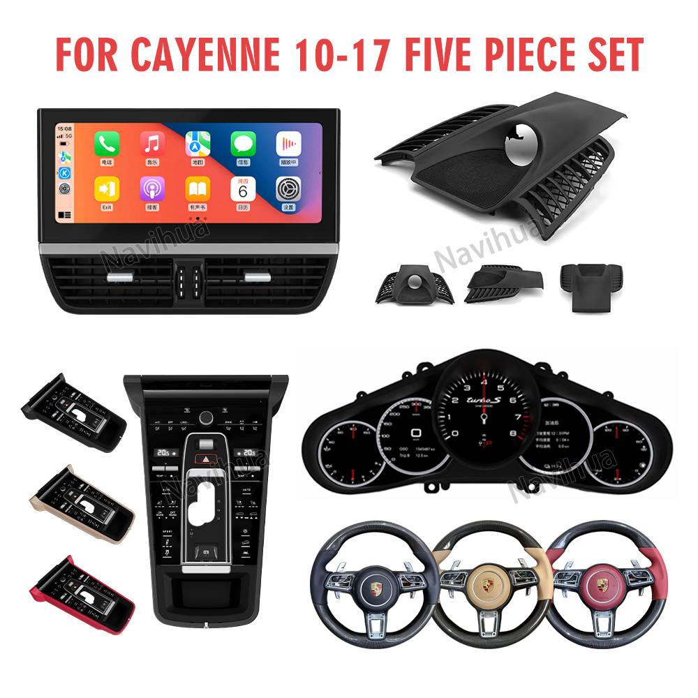 Radio+ Saddle Control Panel +LCD Clock Porsche Cayenne 2010-2016